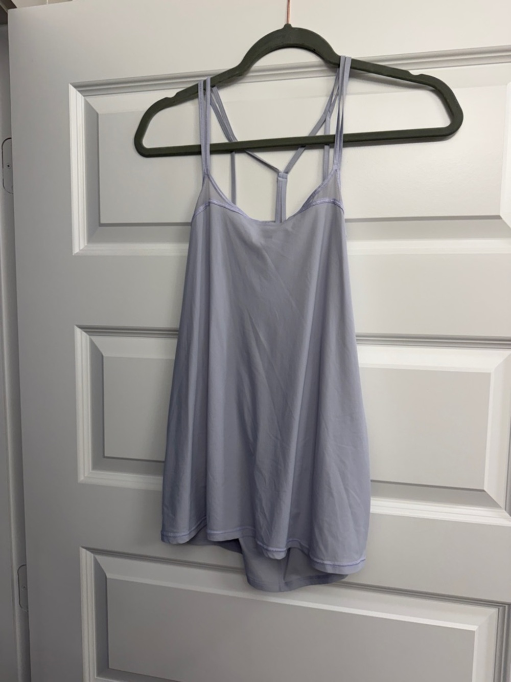 lululemon athletica light lavender strappy flow tank